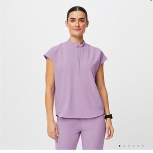 Figs XS Zamora Jogger Scrub Pants & XXS Rafaela Scrub Top in color Lilac Dawn